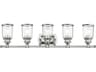 Livex Lighting Lawrenceville 5-Light Polished Chrome Clear Glass Vanity Light