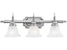 Livex Lighting French Regency 3-Light Polished Chrome Glass Vanity Light