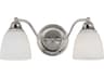 Livex Lighting Somerville 2-Light Polished Chrome Glass Vanity Light