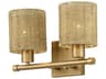 Livex Lighting Weavington 2-Light Antique Gold Leaf Vanity Light