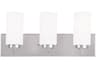 Livex Lighting West Lake 3-Light Polished Chrome Glass Vanity Light