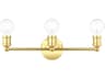Livex Lighting Lansdale 3-Light Polished Brass Vanity Light