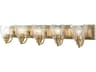 Livex Lighting Birmingham 5-Light Antique Brass Glass Vanity Light