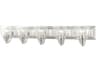 Livex Lighting Birmingham 5-Light Brushed Nickel Glass Vanity Light