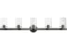 Livex Lighting Munich 5-Light Black Chrome Glass Vanity Light