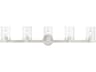 Livex Lighting Munich 5-Light Brushed Nickel Glass Vanity Light