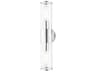 Livex Lighting Banca 2-Light Polished Chrome Clear Glass Vanity Light