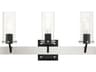 Livex Lighting Beckett 3-Light Brushed Nickel Clear Glass Vanity Light
