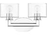 Livex Lighting Bernardino 2-Light Polished Chrome Vanity Light