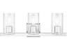 Livex Lighting Clarion 3-Light Polished Chrome Glass Vanity Light