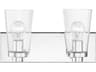 Livex Lighting Cityview 2-Light Polished Chrome Glass Vanity Light