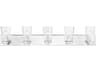 Livex Lighting Cityview 5-Light Polished Chrome Glass Vanity Light