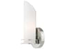 Livex Lighting Pelham 1-Light Polished Chrome Glass Wall Sconce