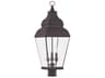 Livex Lighting Exeter 3 - Light Outdoor Post Light