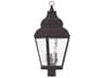 Livex Lighting Exeter 3 - Light Outdoor Post Light