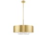 Livex Lighting Madison 6-Light Brass Crystal Drum Pendant