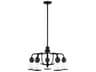 Livex Lighting Lawrenceville 5-Light Black Clear Glass Bell Chandelier