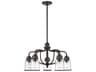 Livex Lighting Lawrenceville 5-Light Bronze Clear Glass Bell Chandelier
