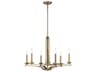 Livex Lighting Trumbull 6-Light Antique Brass Candelabra Chandelier
