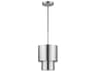 Livex Lighting Zolana 1-Light Brushed Nickel Drum Mini Pendant