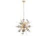 Livex Lighting Circulo 6-Light Satin Brass Glass Pendant