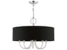 Livex Lighting Huntington 5-Light Brushed Nickel Drum Chandelier