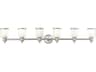Livex Lighting Middlebush 6-Light Brushed Nickel Glass Vanity Light