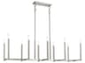 Livex Lighting Alpine 10-Light Brushed Nickel Island Pendant