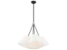 Livex Lighting Prato 4-Light Black White Empire Geometric Pendant