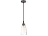 Livex Lighting Art Glass 1-Light English Bronze Clear Bell Mini Pendant