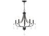 Livex Lighting Laurel 5-Light English Bronze Crystal Candelabra Chandelier