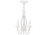 Livex Lighting Alessia 3-Light Antique White Crystal Candelabra Chandelier