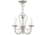 Livex Lighting Mirabella 3-Light Polished Chrome Crystal Candelabra Chandelier