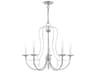Livex Lighting Mirabella 5-Light Polished Chrome Crystal Candelabra Chandelier