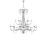 Livex Lighting Daphne 18-Light8-Light Polished Chrome Crystal Candelabra Tiered Chandelier