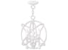 Livex Lighting Aria 3-Light Antique White Crystal Candelabra Geometric Chandelier