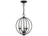 Livex Lighting Arabella 3-Light Black Brushed Nickel Crystal Candelabra Chandelier