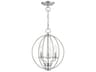 Livex Lighting Arabella 3-Light Brushed Nickel Crystal Candelabra Chandelier