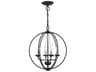 Livex Lighting Arabella 4-Light Black Brushed Nickel Crystal Candelabra Chandelier