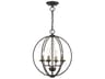 Livex Lighting Arabella 4-Light Bronze Antique Brass Crystal Candelabra Chandelier