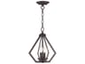 Livex Lighting Prism 2-Light Bronze Mini Pendant