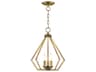 Livex Lighting Prism 3-Light Antique Brass Pendant