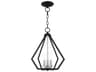 Livex Lighting Prism 3-Light Black Brushed Nickel Pendant