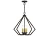 Livex Lighting Prism 5-Light English Bronze Antique Brass Geometric Pendant
