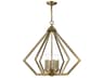 Livex Lighting Prism 6-Light Antique Brass Pendant