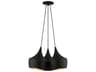 Livex Lighting Waldorf 3-Light Black Gold Pendant