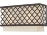 Livex Lighting Arabesque 2-Light English Bronze White Wall Sconce