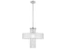 Livex Lighting Bella Vista 1-Light Brushed Nickel Crystal Drum Pendant