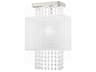 Livex Lighting Bella Vista 1-Light Brushed Nickel Clear Crystal Wall Sconce
