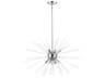 Livex Lighting Utopia 9-Light Polished Chrome Glass Sputnik Pendant